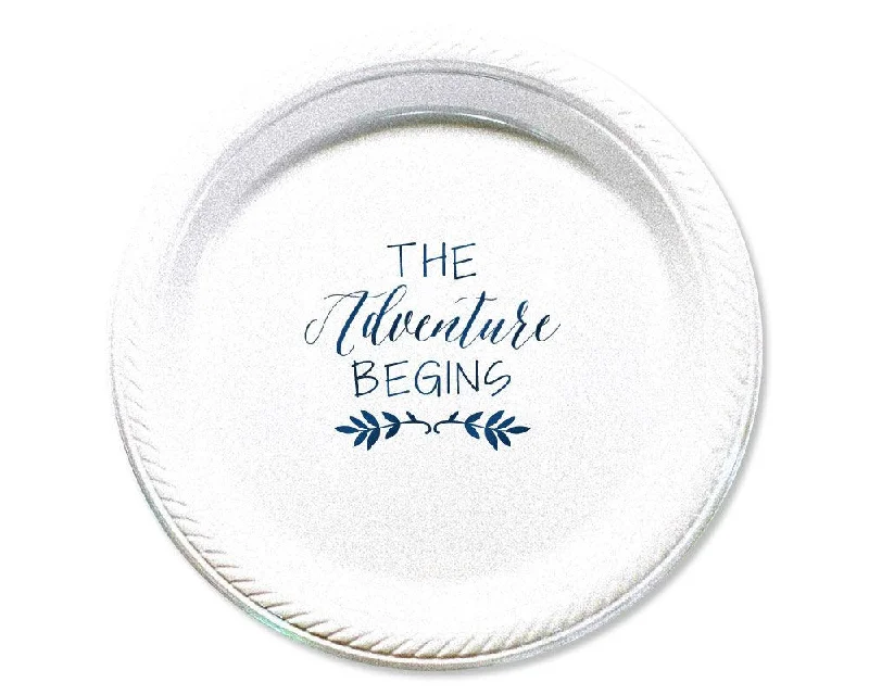 The Adventure Begins 7" Cake Plate Design #1680