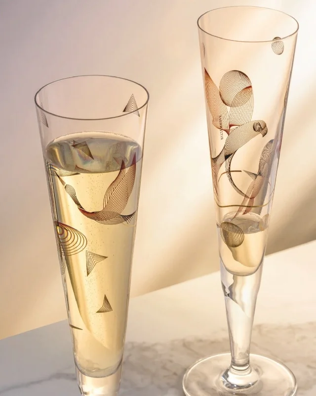 Goldnacht #15, Champagne Glass