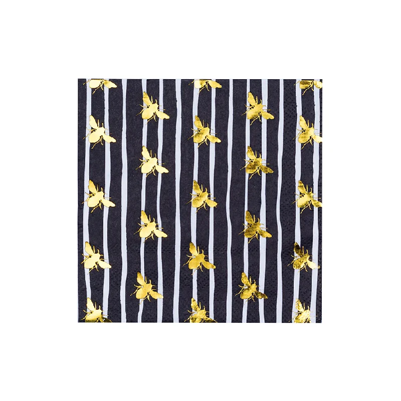 Hey, Bae-Bee Black Cocktail Napkins