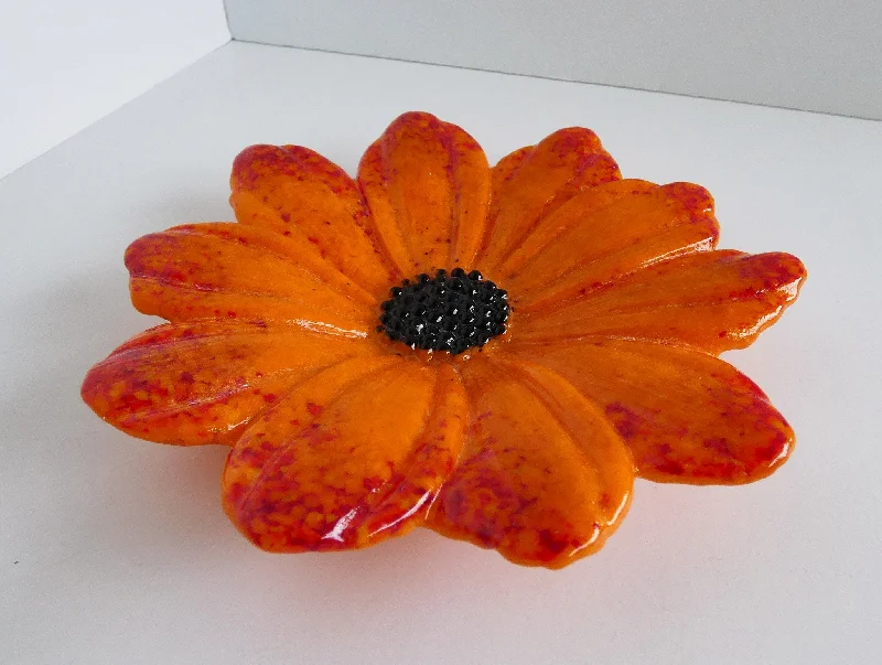 Fused Glass Daisy Dish