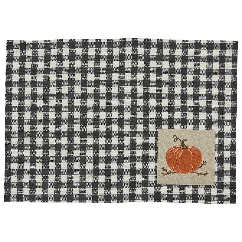 Autumn Checkerboard Placemats - Set Of 6 Park Designs