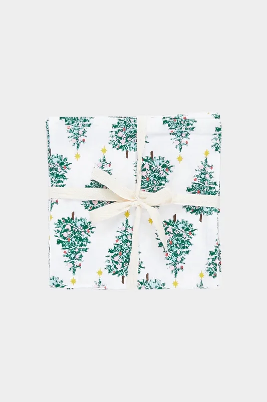 4-Pack Napkin Set in Festive Forest