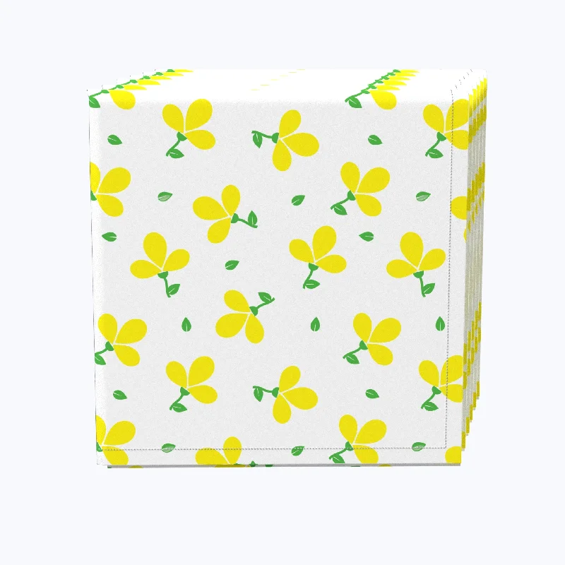 Spring Flowers, Yellow Napkins