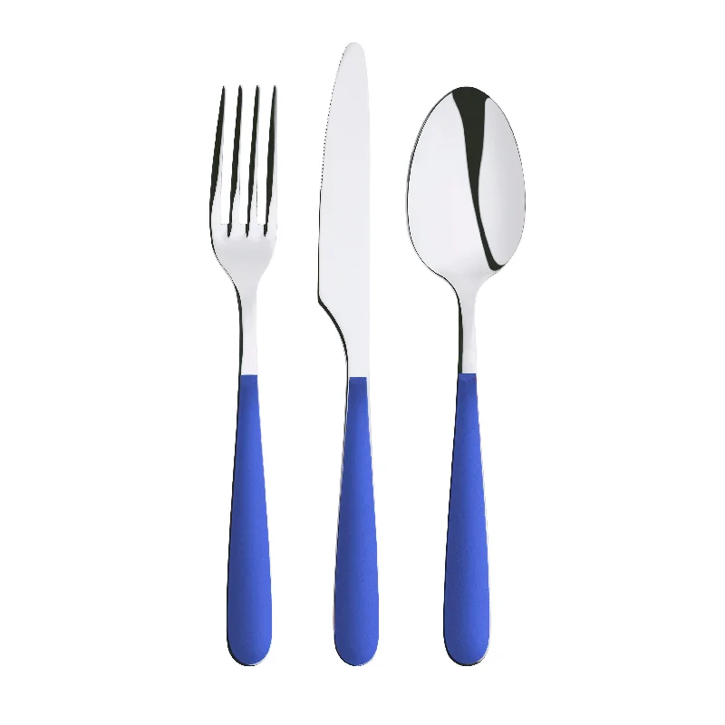 Abert One Cutlery Set - Blue, 24 Pieces