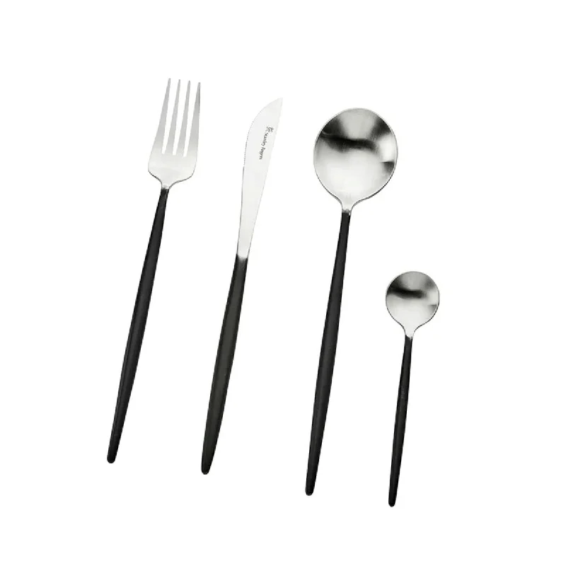 Stanley Rogers Piper Black 16pc Cutlery Set