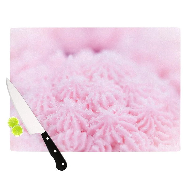 KESS InHouse Debbra Obertanec 'Cupcake Pink' Sparkle Cutting Board