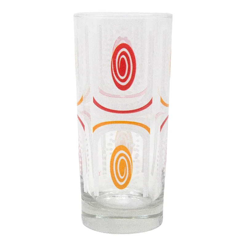 The Modern Home Bar Tiki Time Yellow/Orange Collins Glass