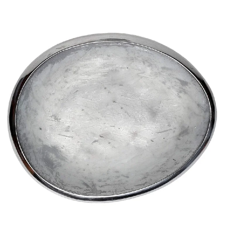 Melange Home Decor Cuivre Collection, 6-inch Oval Platter, Color - Gray, Pack of 12