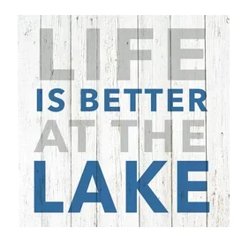 Better At The Lake (Beverage Napkin)