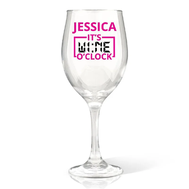 O'Clock  Wine Glass