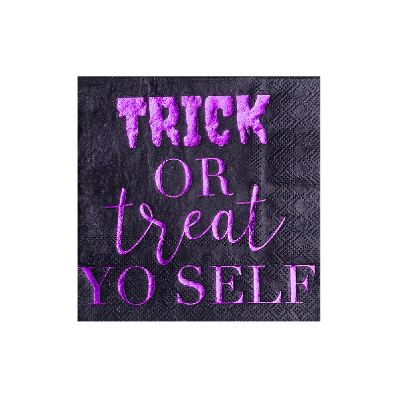 "Trick or Treat Yo Self" Cocktail Napkins