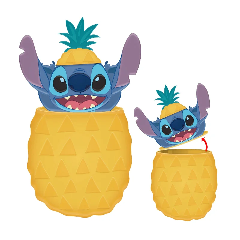 Disney Stitch Pineapple Ceramic Sculpted Snack Jack