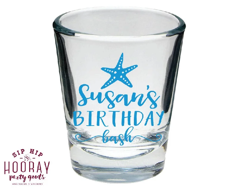 Birthday Beach Party Shot Glasses #1819