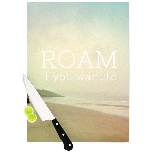 Kess InHouse Alison Coxon "Roam" Ocean Cutting Board