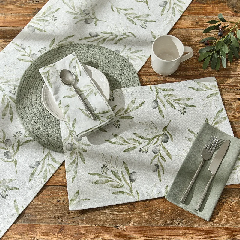 Olive Leaves Placemats - Set Of 12 Park Designs