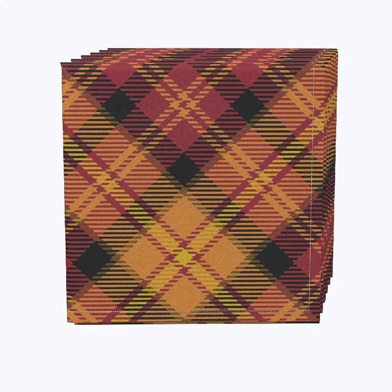 Plaid, Fall Harvest Napkins