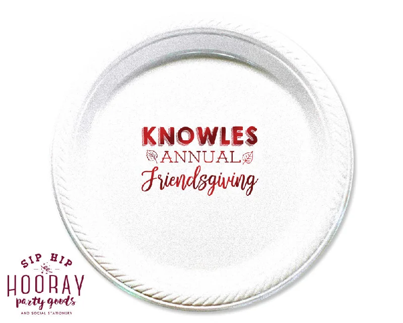 Friendsgiving Friendsgiving Annual Party Plates, Dinner Size, 7", #1767