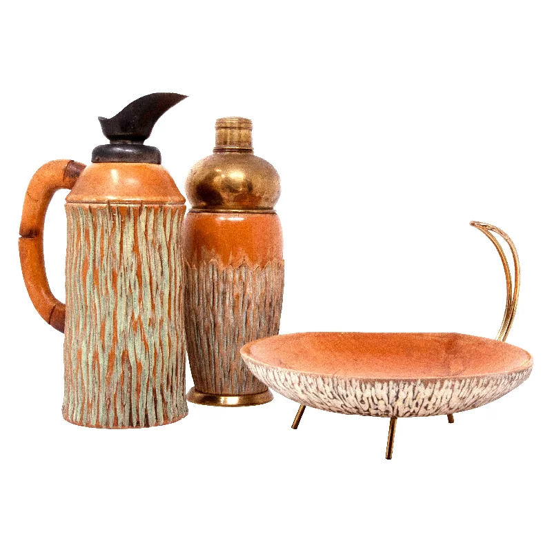 Aldo Tura Macabo Cusano Bamboo Cocktail Set