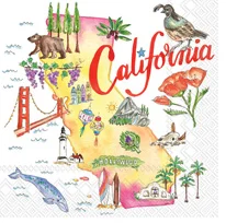 California State (Beverage Napkin)