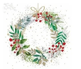 Festive Wreath (beverage Napkin)