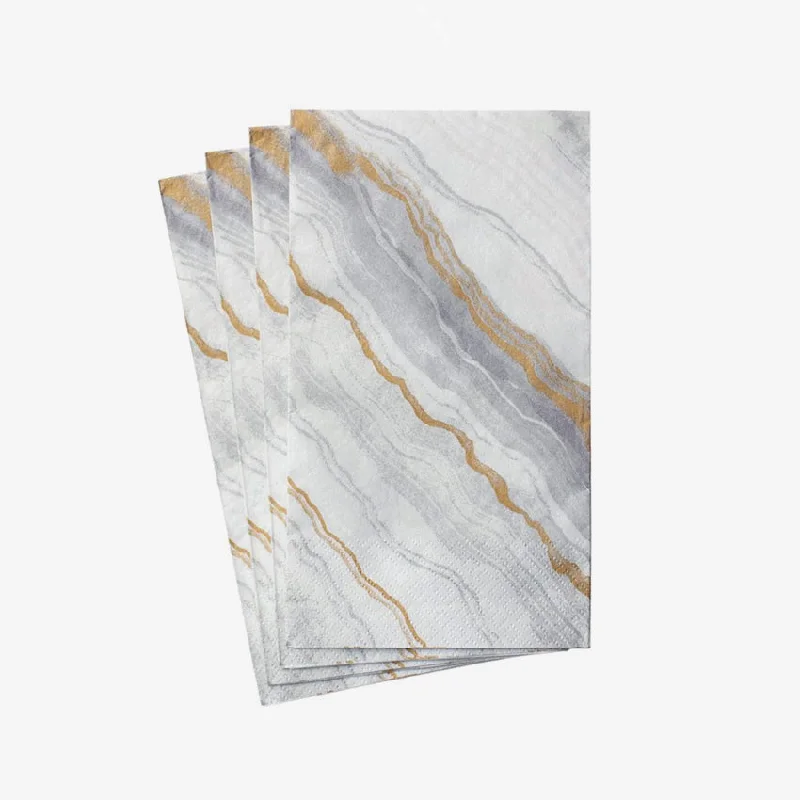 Caspari | Marble Grey Napkins