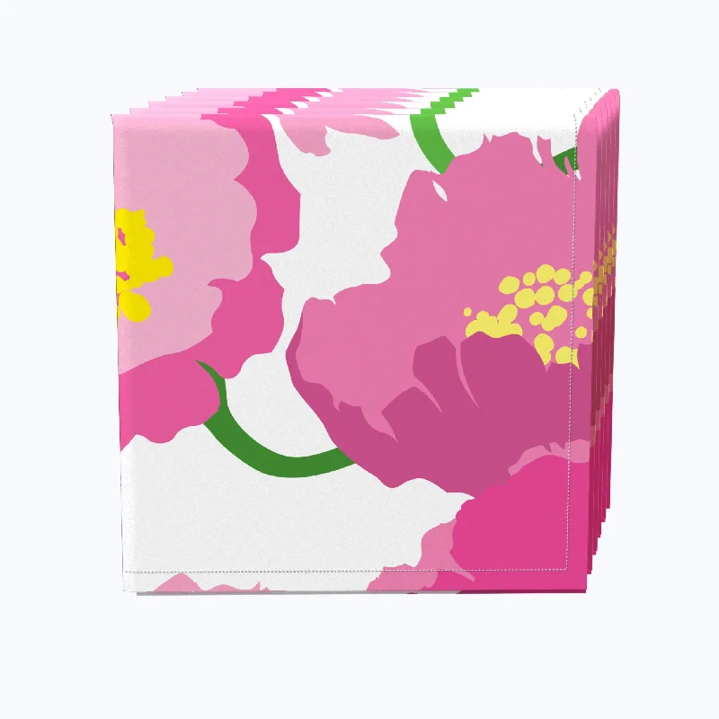 Pink Peony Napkins