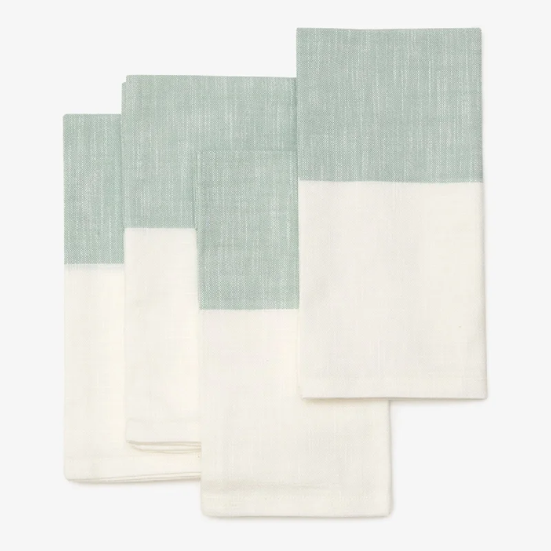 Slub Napkins Set Of Four Soft Sage