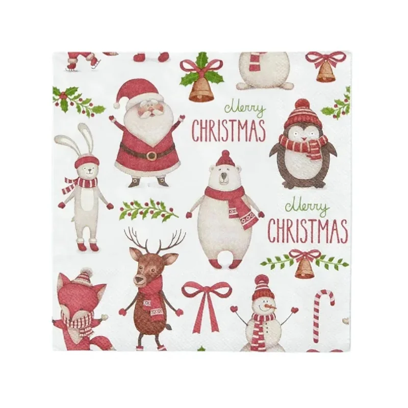 Gala Christmas Crew Napkins 33cm (Pack of 20)