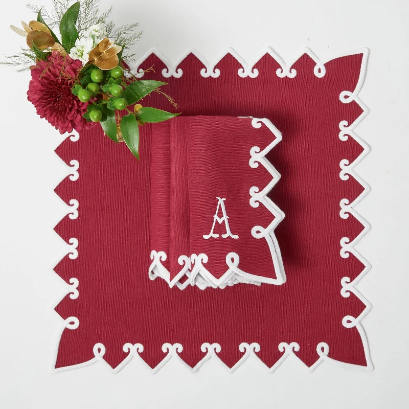 Angelina Red Berry Napkins (Set of 4)