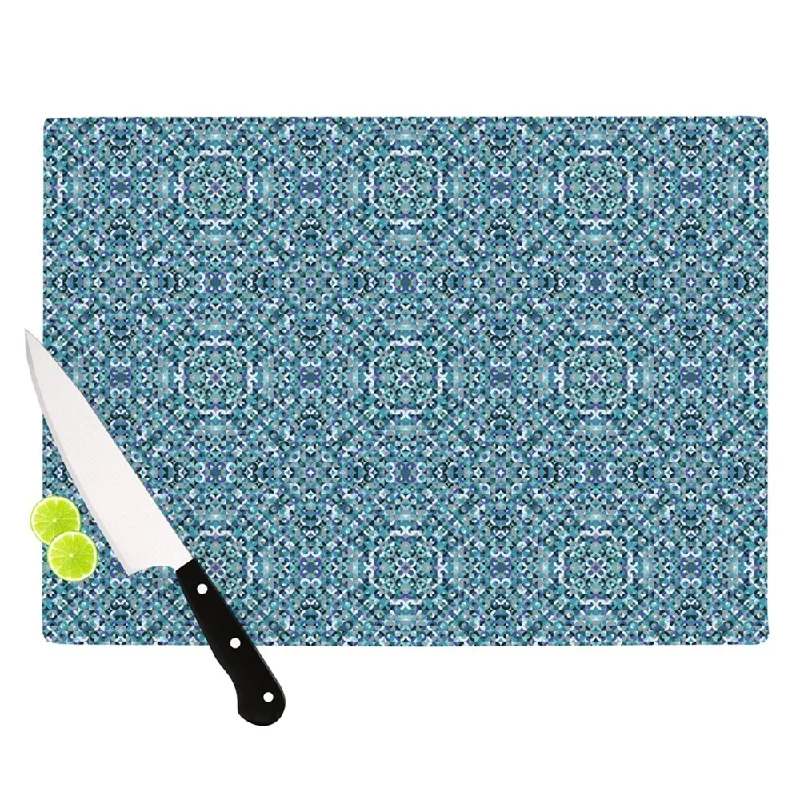 Kess InHouse Allison Soupcoff "Ocean" Blue Teal Cutting Board