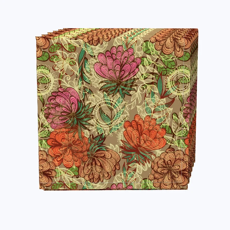 Natures Color Flowers Napkins