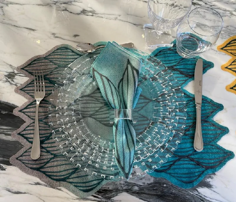 Waves - Napkin Turquoise (Set of 2)