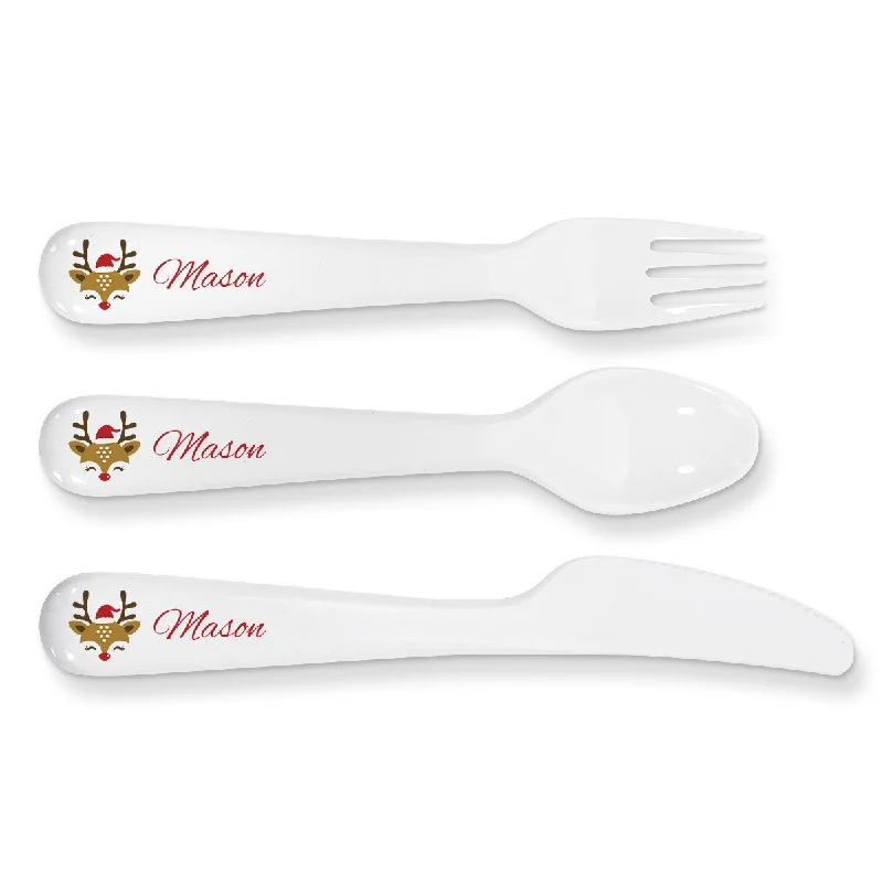 Reindeer Face Kids' Cutlery Set