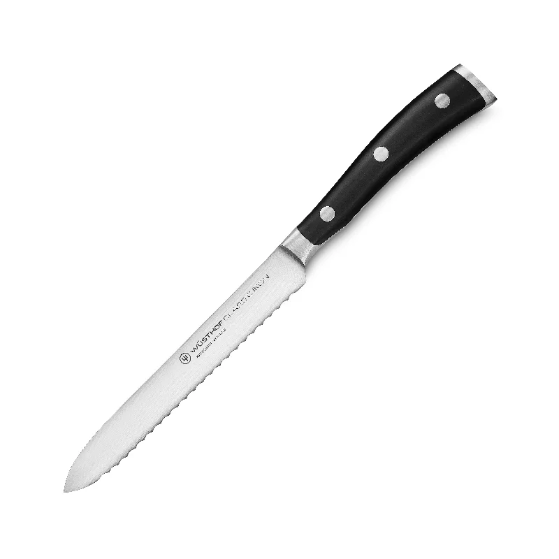 Wusthof Classic Ikon 5" Serrated Utility Knife