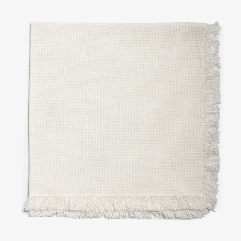 Fringed Napkin Off White Set Of Six