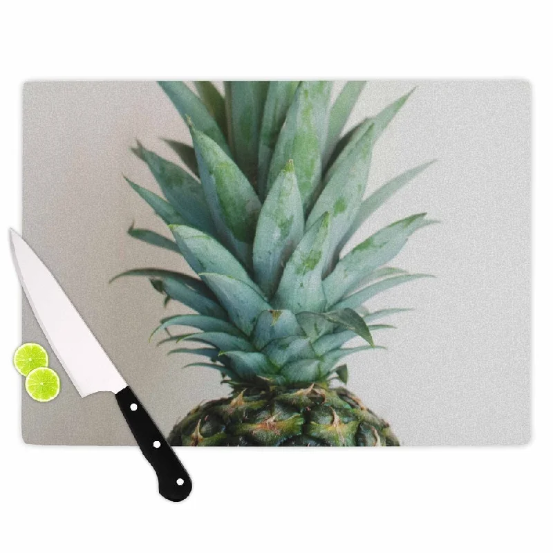 KESS InHouse Chelsea Victoria 'The Pineapple' Green Gold Cutting Board