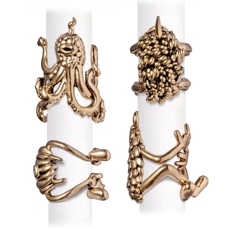 Haas Monster Ball Napkin Rings, Set of 4