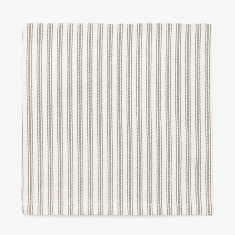 Ticking Stripe Napkin Beige 45 x 45cm Set Of Six