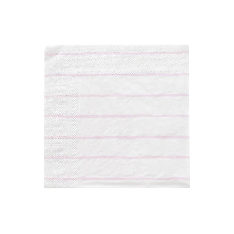 Lilac Frenchie Striped Petite Napkins