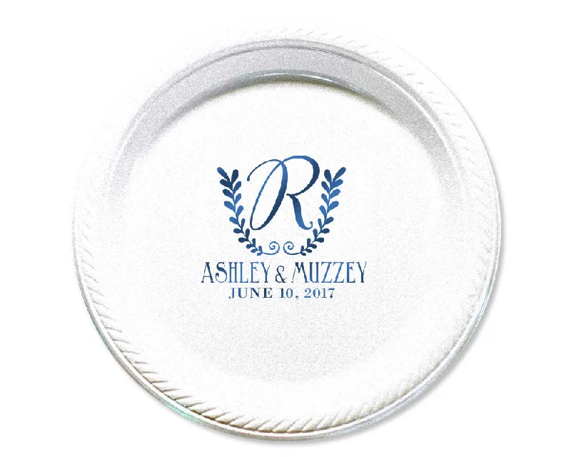 Personalized Monogram Dessert Plates #1720