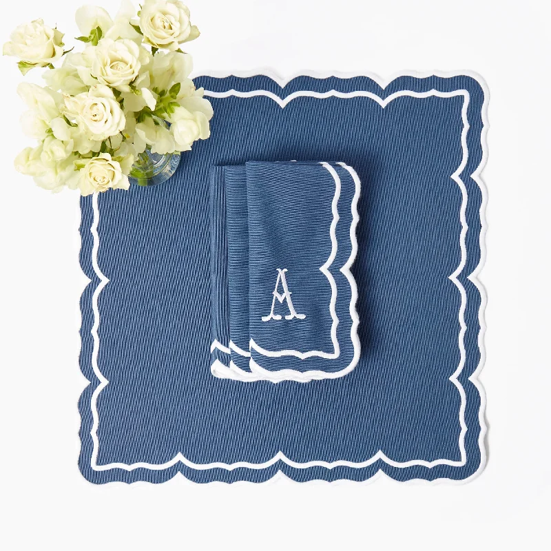 Blue Theodora Napkins (Set of 4)