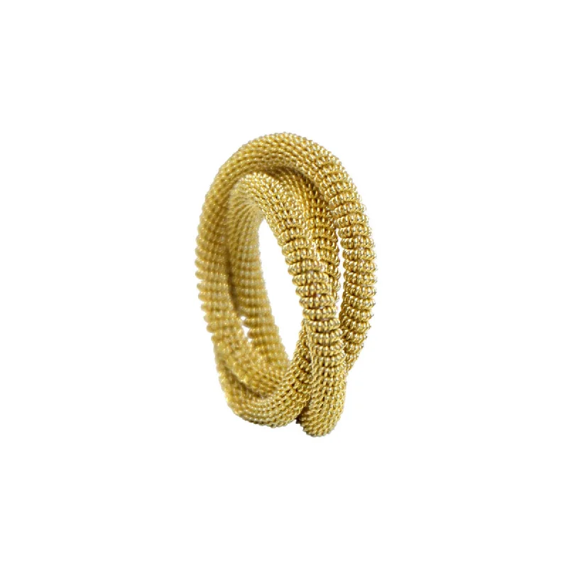 Flair Wedder Mesh Napkin Ring Gold