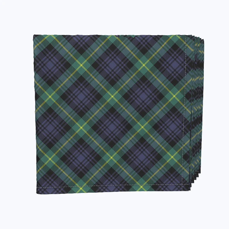 Blue & Green Tartan Plaid Napkins