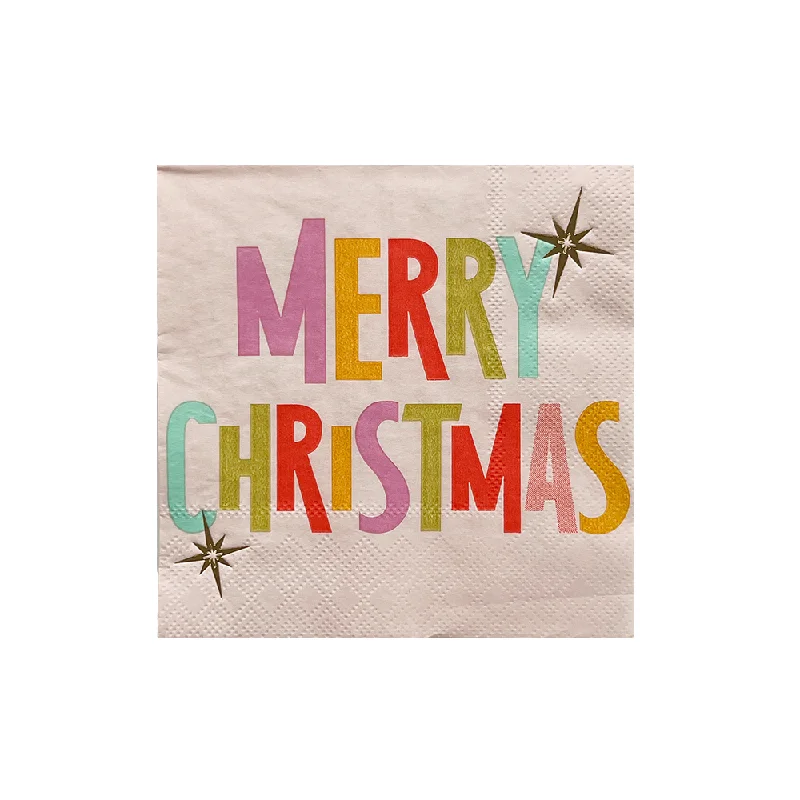 "Merry Christmas" Cocktail Napkins