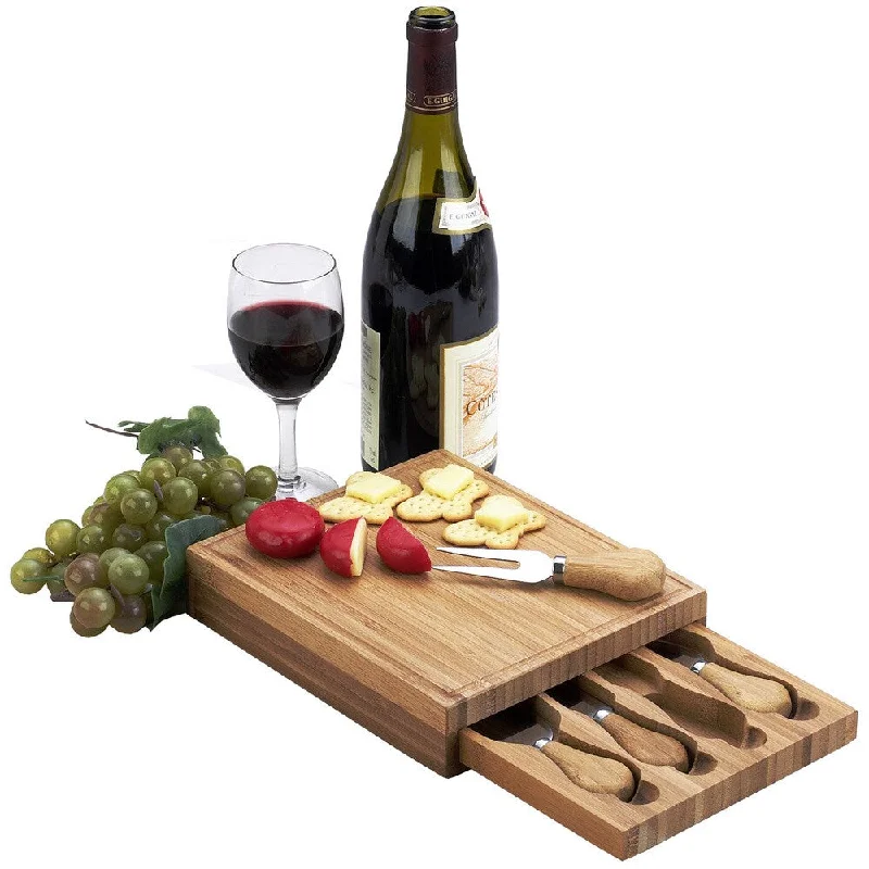 Picnic at Ascot Edam Bamboo Cheese Board Set