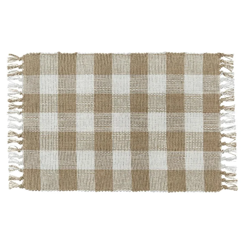 Wicklow Check Placemats - Natural Set Of 6 Park Designs