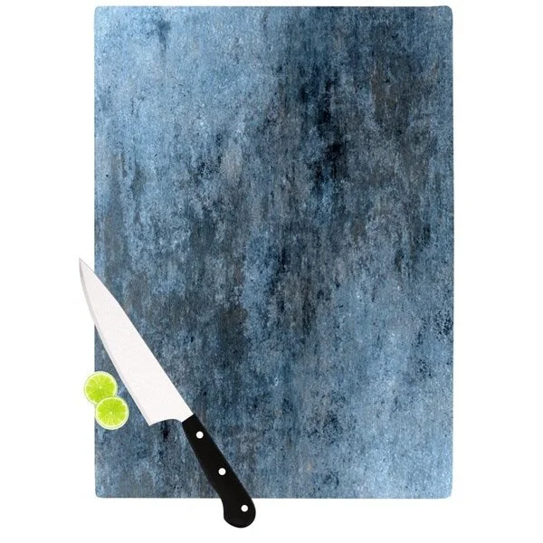 KESS InHouse CarolLynn Tice 'Familiar' Dark Blue Cutting Board