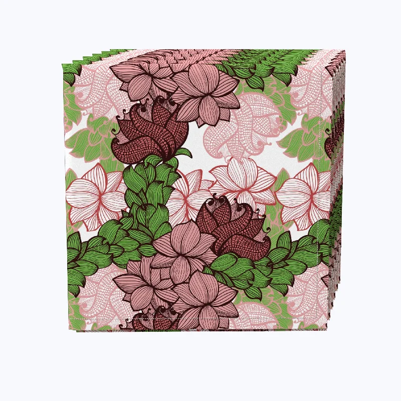 Positive Negative Floral Napkins