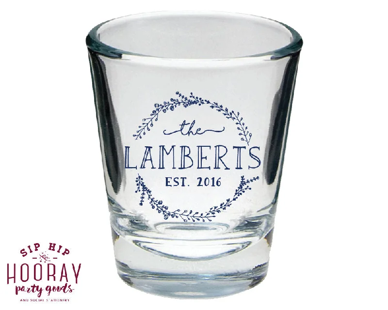 Custom Wedding Reception Shot Glasses #1631