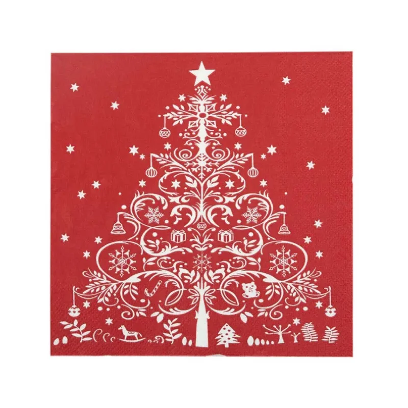 Gala Christmas Tree Napkins 33cm (Pack of 20)